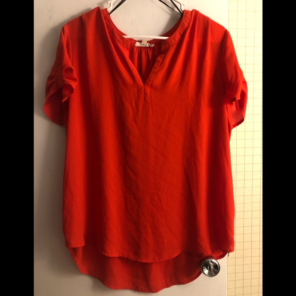 TJ Maxx Red-Orange Short sleeve